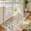 Rectangle 60 cm x 180 cm Floral Faux Fur Area Rug-1494049938