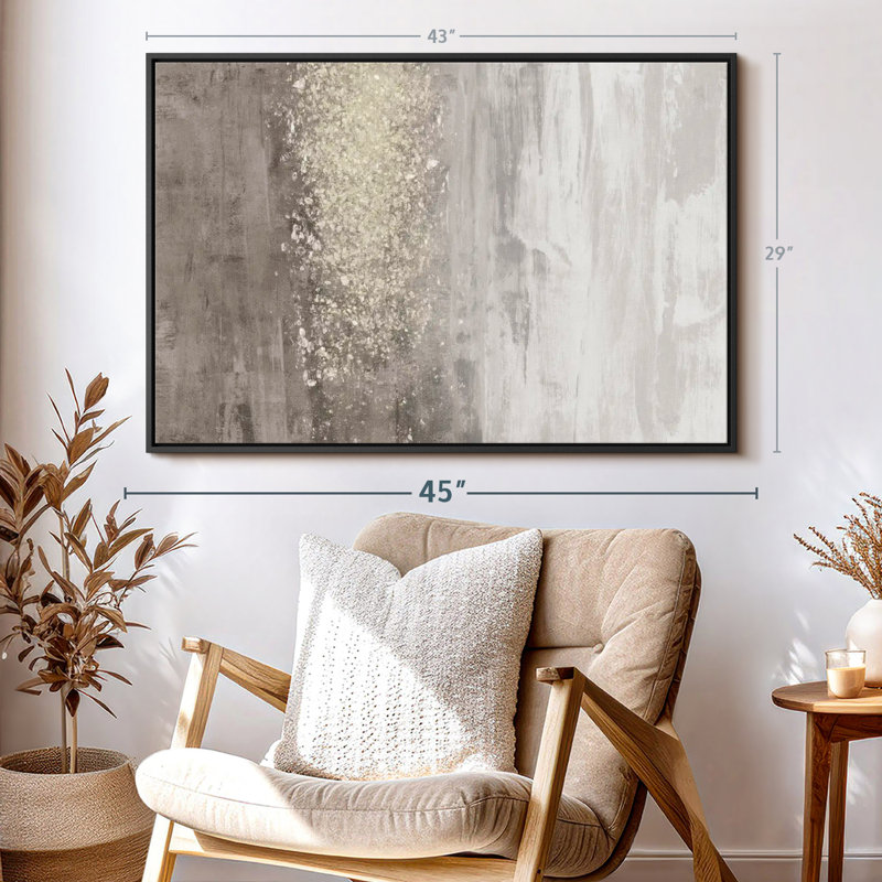 Abstract " Glitter Rain II ", 29" H x 43" W