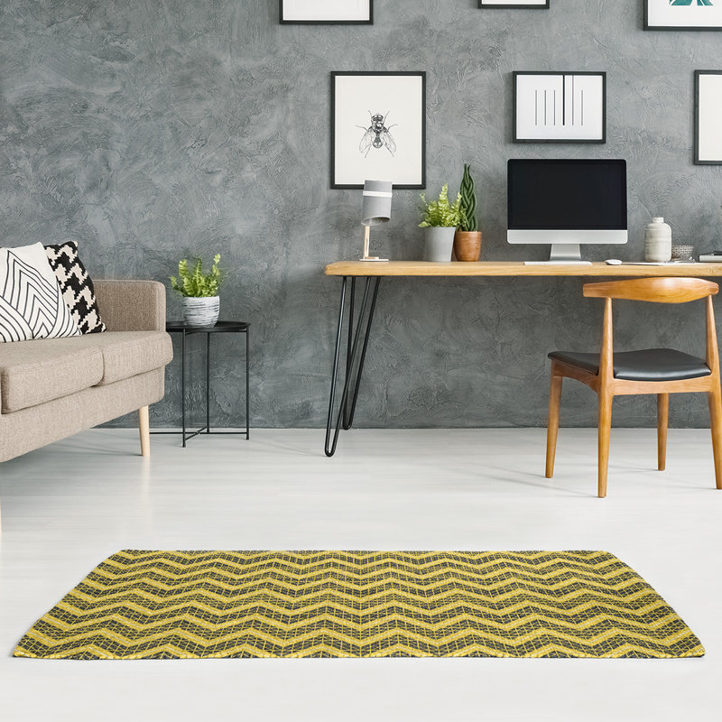 Chenille Chevron Indoor Rug, Rectangle 2' x 3'