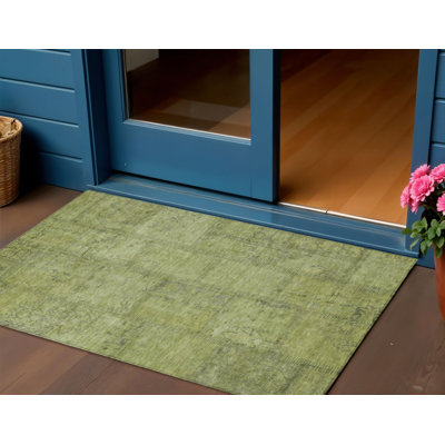 Tapis intérieur / extérieur lavable et patchwork 3 pi x 5 pi HomeRoots