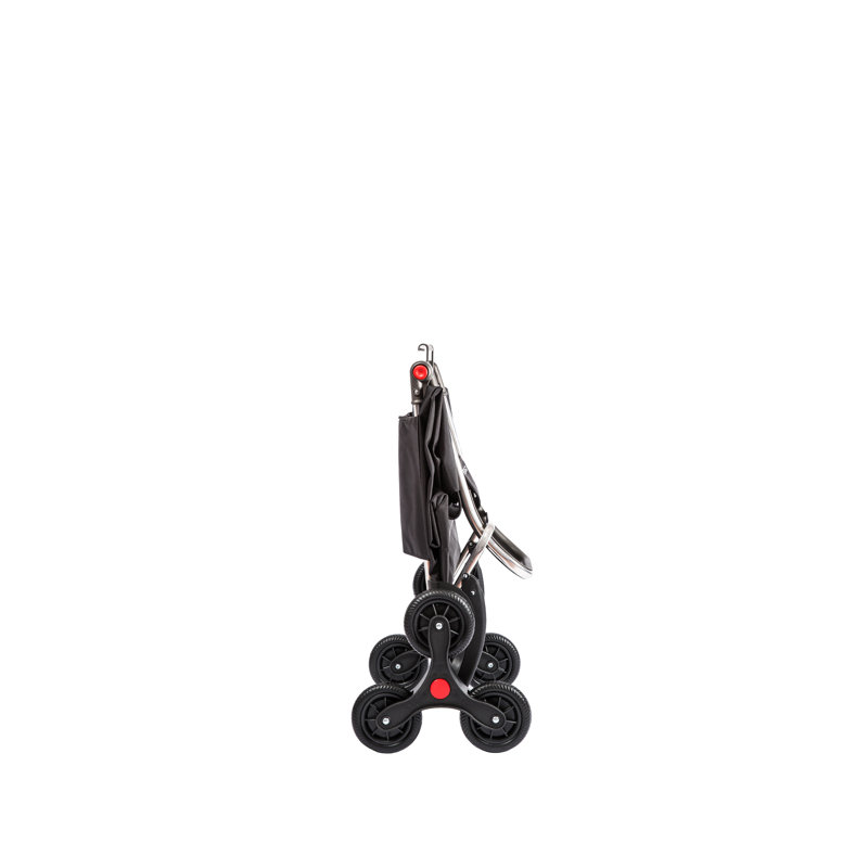 Shopping Trolley Rolser I-Max Tweed 6 Wheels Stair Climbers Foldable, Light Gray