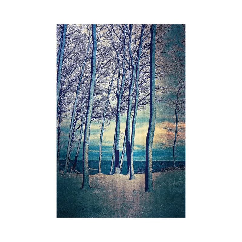 «Winter at Lake Michigan» par Michelle Calkins, impression sur toile tendue, H 12 po x l 8 po x P 0,75 po
