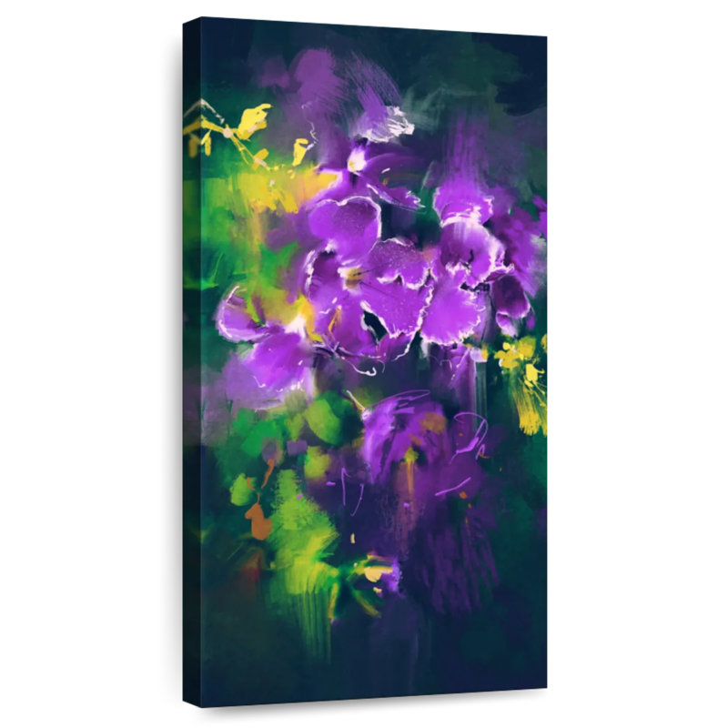 Orchidée mauve, H 24 po x l 12 po