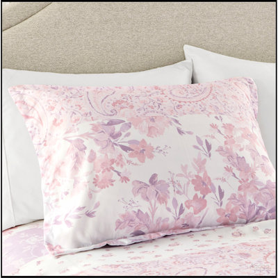 Ensemble de housse de couette à motif floral à motif cachemire double / grand