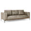 Bentley 95'' Leather Match Square Arm Sofa-1222372839