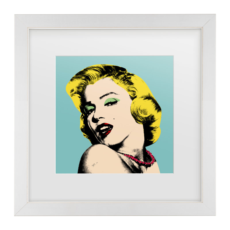 Mark Ashkenazi, art encadré «Andy Warhol», Blanc, H 18 po x l 18 po x P 0,75 po
