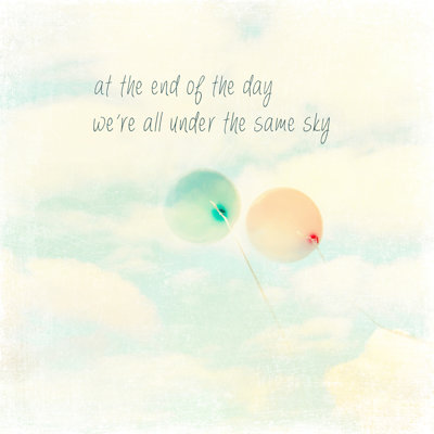 " At the End of the Day " by Parvez Taj Textual Art Print