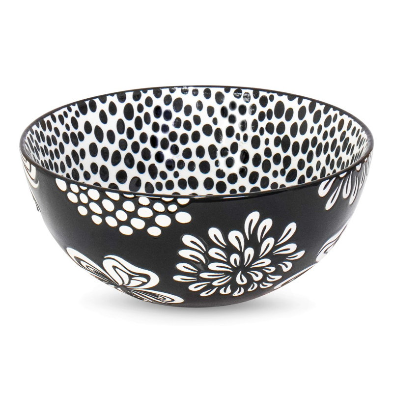 Bol en porcelaine 6 po Jardin, Noir