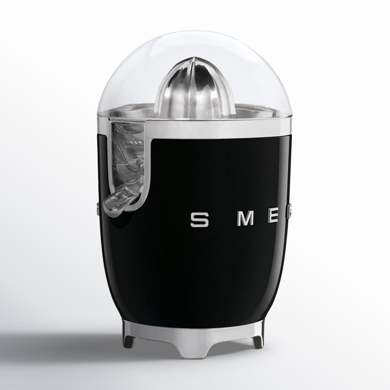 SMEG 50's Retro Style Aesthetic Citrus Juicer, Black
