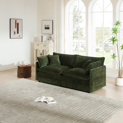 Ensemble canapé, causeuse, tissu chenille, pour le salon