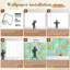 Murale auto-adhésive moderne pour la chambre à coucher Peel and Stick L 100 po x l 144 po avec imprimé étoile de mer orange