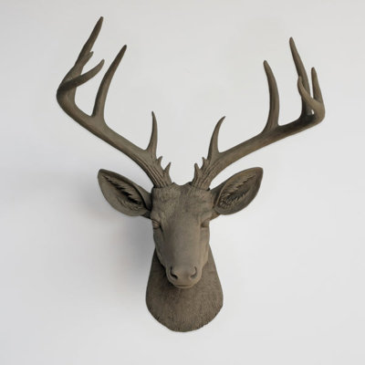 Large Deer Head Faux Taxidermy Wall Décor