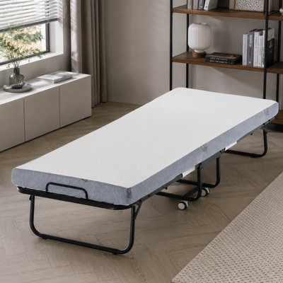 Extra-Thick 4-Inch Foldable Sponge Bed — Compact and Portable. An Ideal Spare Guest Bed for Small Spaces, and the Practical Choice for Temporary Overnight Stays.