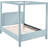Salina Linen Textured Fabric Upholstered Bed-1559567299-1559567301