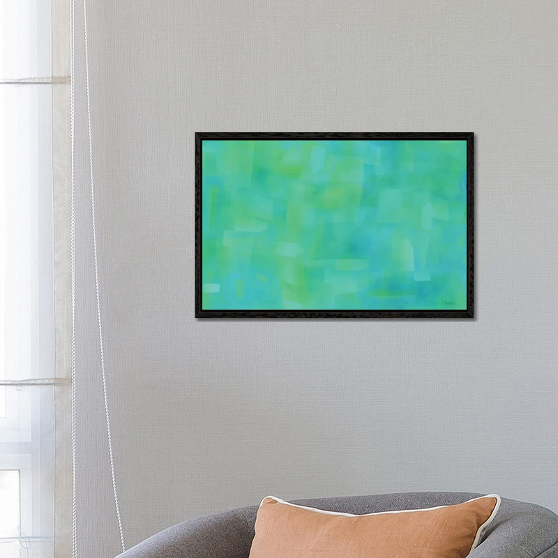 1 Piece Wall Art on Canvas, 66.04 cm H x 45.72 cm W, Black Floater Frame