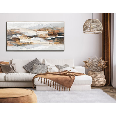 «Layered Neutrals», art mural sur toile