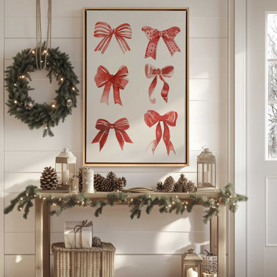 Jolly Ribbons of Joy Canvas Art Print