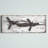 Metal Propellor Airplane Silver Wall Decor