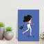 Cosmic Skater Girl Contemporary Wall Art Print 1 Piece Wrapped Canvas Wall Art-912091132