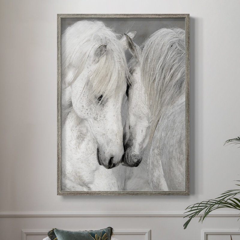 Affection II, reproduction encadrée - bois massif, H 15 po x l 12 po