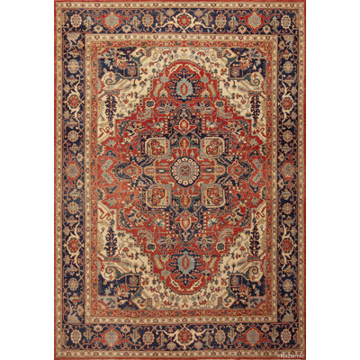 One-of-a-Kind 9'1" X 12'9" Hand Knotted Area Rug