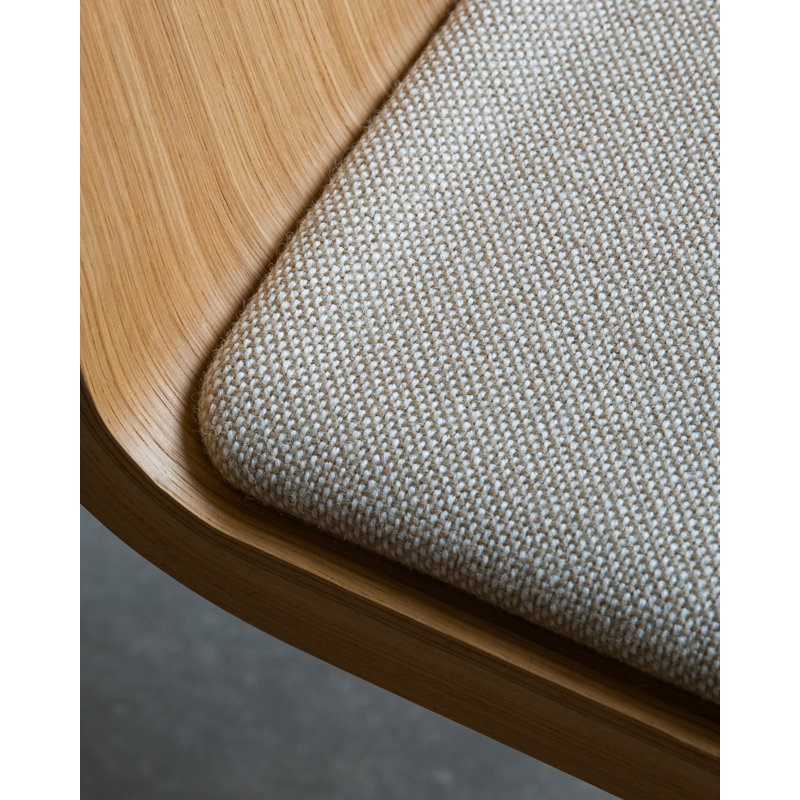 Ready Upholstered Dining Chair, Red Stained Oak, Bouclé 02 Acrylic