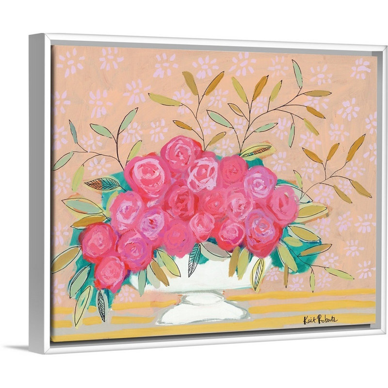 «I Forgive in Flowers» par Kait Roberts, reproduction sur toile, Toile blanche encadrée, H 26 po x l 32 po x P 1,75 po