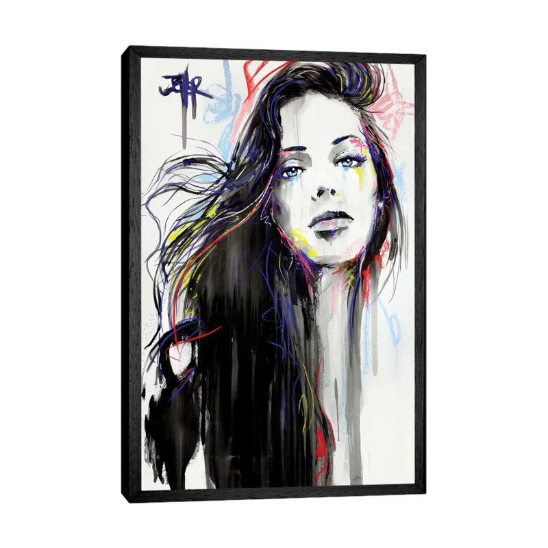 Why Wait 1 Piece Painting on Canvas, 66.04 cm H x 45.72 cm W, Black Framed