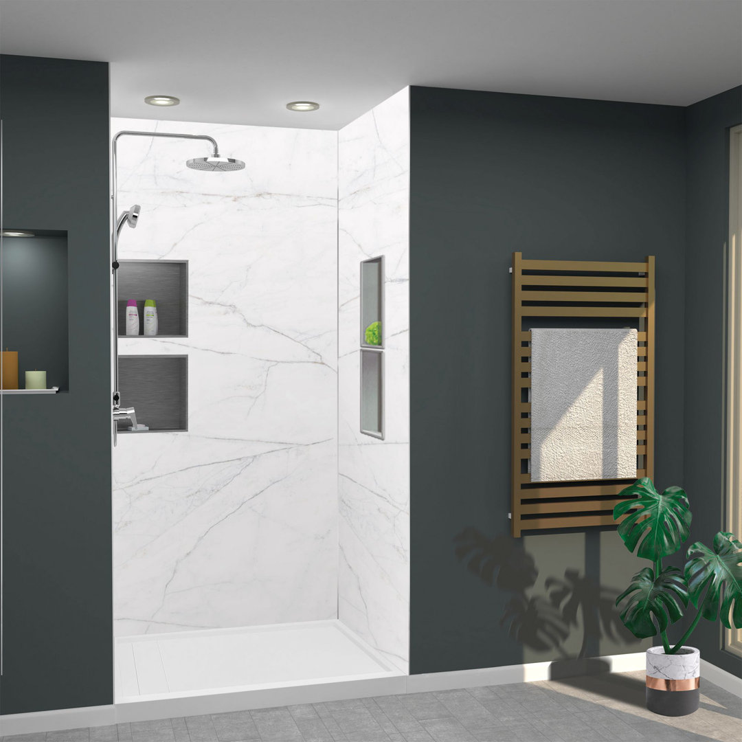 Titan 96" H Three Panel Shower Wall Transolid