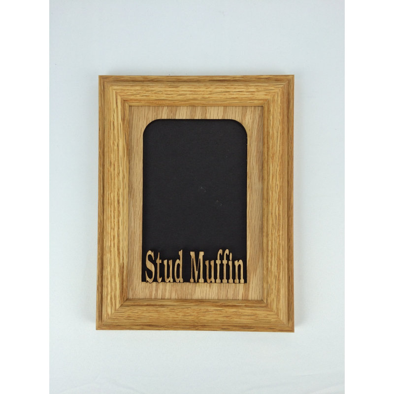 Oak Solid Wood Picture Frame with Mat, Vertical