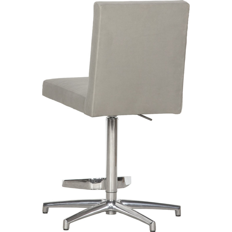 Uma Adjustable Height Bar Stool, Pewter (9953 65)
