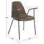 Saddle 19.3'' H Faux Leather Upholstered Armchair-356818672