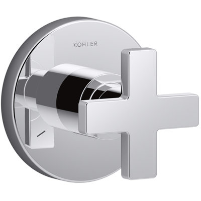 Composed Diverter Faucet Trim with Cross Handle