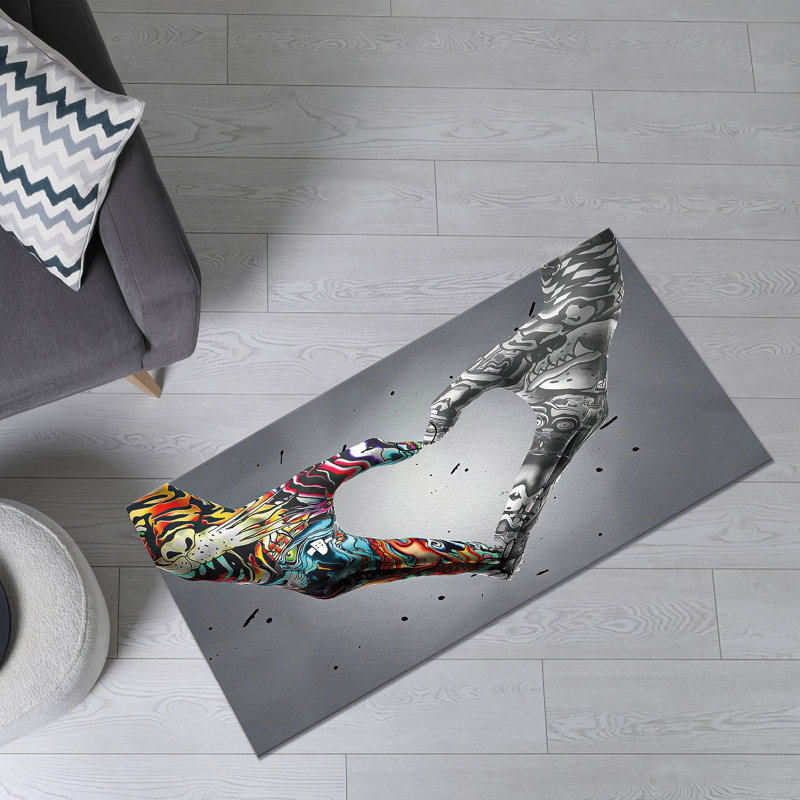 Exquisite Printed Rug with Soft Pile and Geometric Pattern for an Elegant Touch in Your Living Space, Runner 2'8" x 6'7"