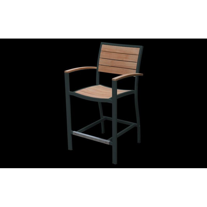 Soho Outdoor 7 - Piece Bar Height Dining Set, Black