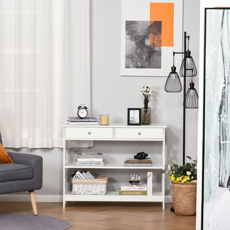 Console 39,37 po Arthurs, Blanc