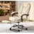 Heated Reclining Massage Office Chair With Adjustable Height And Footrest, Pink-51105845