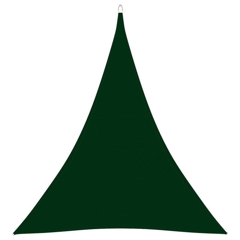 Androscogin Triangular Shade Sail, 5m x 6m x 6m, Dark Green