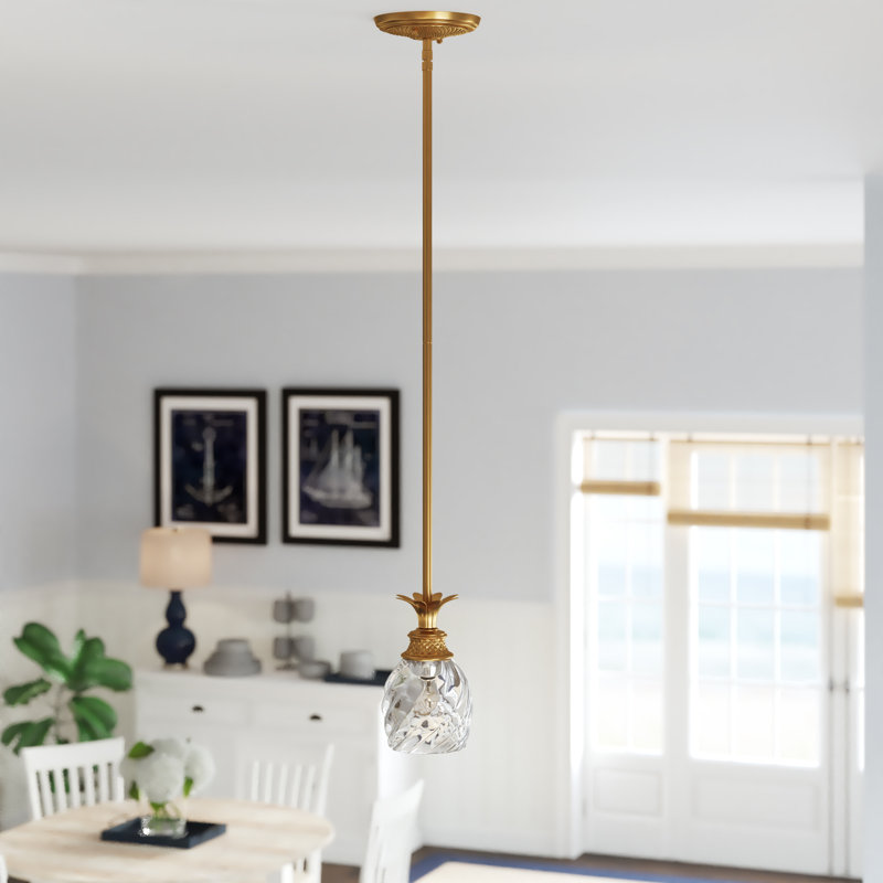 Plantation 1-Light Single Bell Pendant