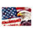 Eagle & Flag Printed Independence Day 60" x 120" Scalloped Rectangular Tablecloth for Dining Room