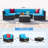 Bump 6 - Person Patio Conversation Set with Cushions-440893515