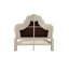 Lit Ally, similicuir blanc victorien classique en bois sculpté-107417417