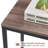 47" Narrow Console Table, 3-Tier Shelf, Metal Frame