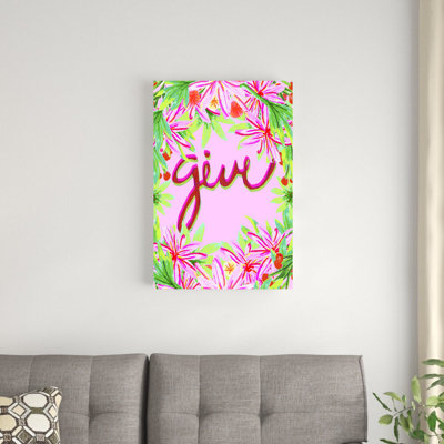 «Christmas Foliage III» par Blanckslate, reproduction sur toile tendue