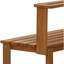 Banc de rempotage en bois franc Tioman - Poste de travail de jardin naturel pour la terrasse et la plantation extérieure