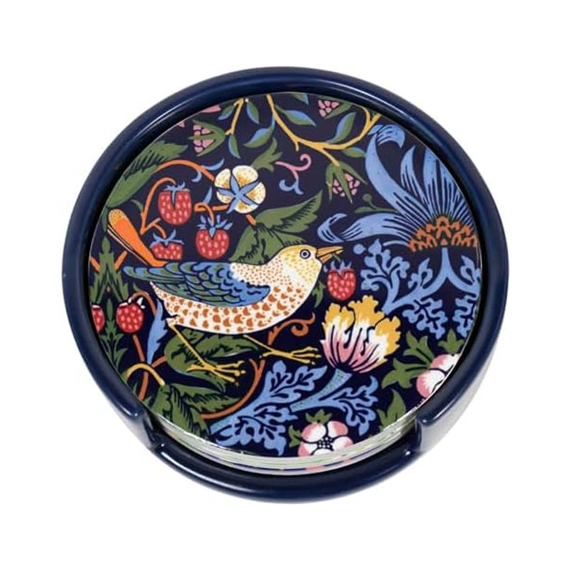William Morris Round 8 Piece Coaster Set