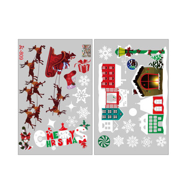 Christmas snowflakes Creative Affixed With Decorative Wall Window Decoratio