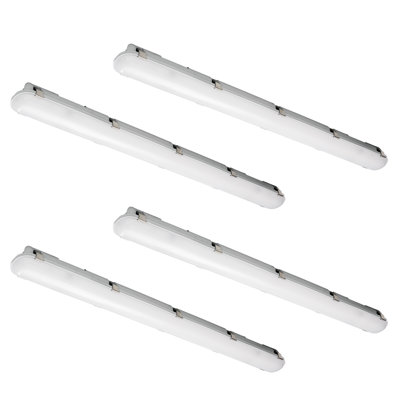 4 Pack 4FT LED Vapor Tight Light, 34/38/45W Vapor Light Fixture, 3CCT Selectable led Shop Light -  MW LIGHTING, ETLCP-4FT/1L/NL/45/38/34/YDM/CCT835/840/850-4PK