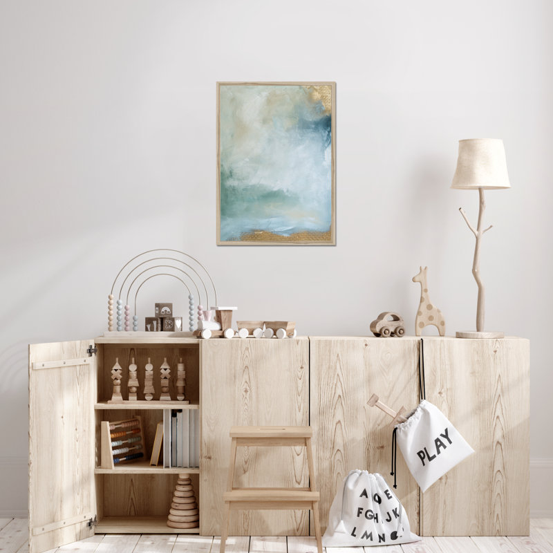 Imprint III by Julia Contacessi - Painting, 80cm H x 55cm W, Natural Wood Framed Paper Print