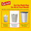 Plastic Trash Bags - 40 Count